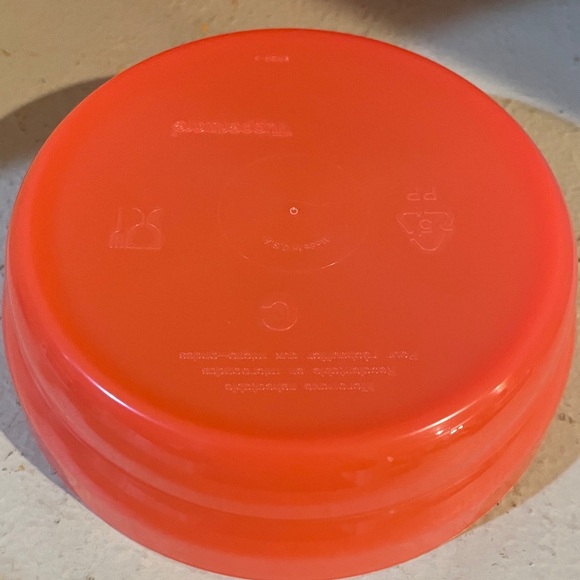 Tupperware Orange Microwave Cereal Bowl Set - Picture 7 of 8